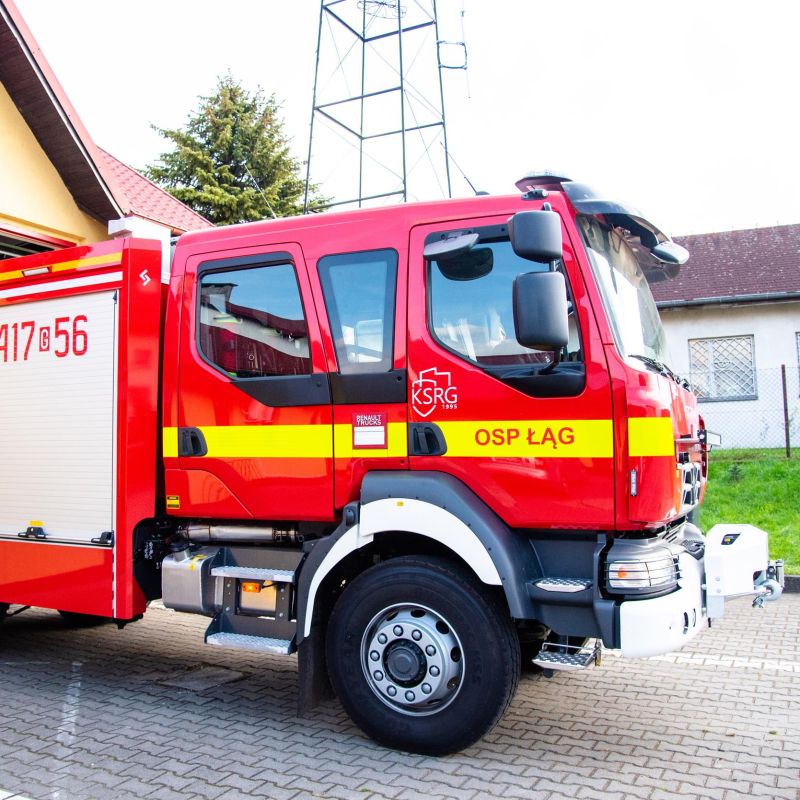 Wóz strażacki OSP w Łęgu